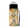 Cute West Highland White Terrier ( Westie ) Dog Print Wallet Case