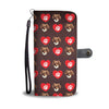 Tibetan Spaniel Dog with paws Patterns Print Wallet Case