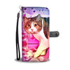 Cute Manx Cat Print Wallet Case