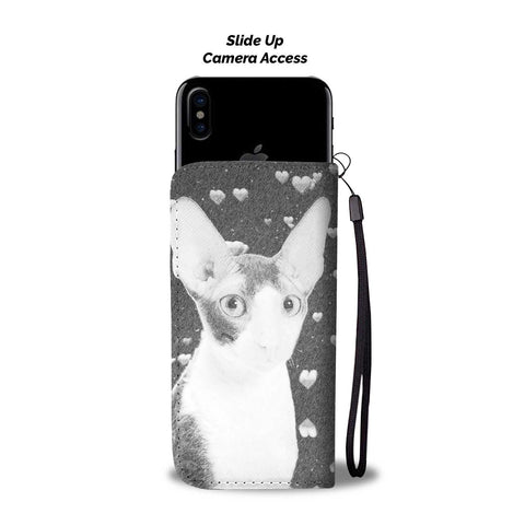 Cornish Rex Cat Print Wallet Case