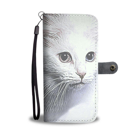 Turkish Angora Cat Print Wallet Case