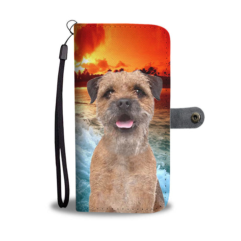 Border Terrier Print Wallet Case