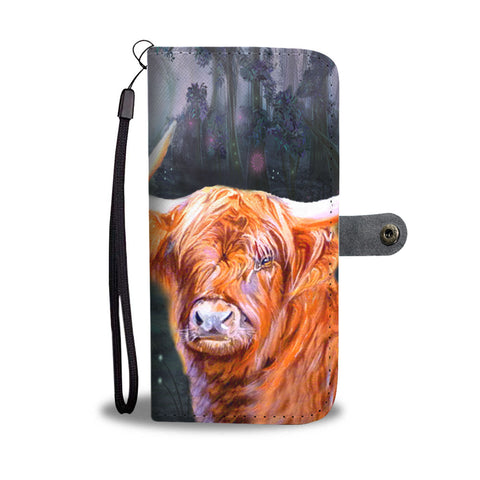 Highland Cattle (Cow) Print Wallet Case