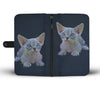 Lovely Minskin Cat Print Wallet Case