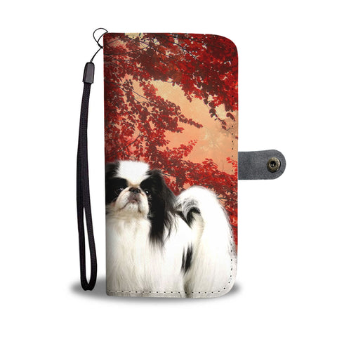 Japanese Chin Print Wallet Case