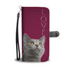 Chartreux Cat Print Wallet Case