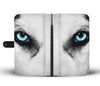 Amazing Siberian Husky Eye Print Wallet Case