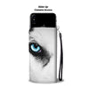 Amazing Siberian Husky Eye Print Wallet Case