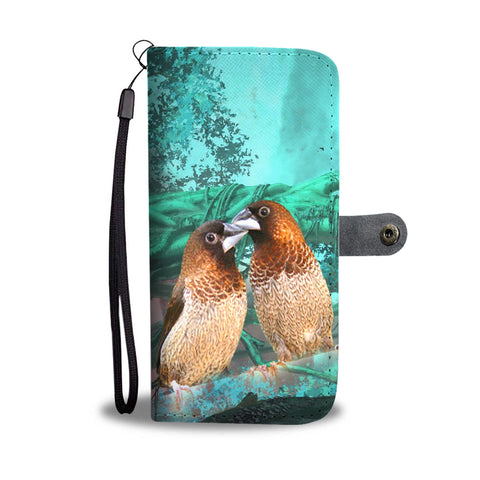 Society Finch Bird Print Wallet Case