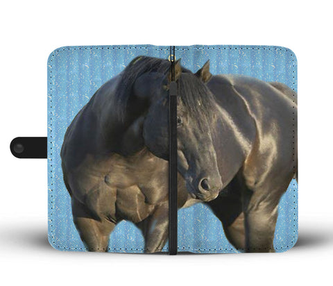 Amazing Thoroughbred Horse Print Wallet Case