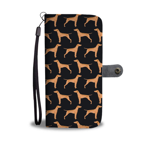 Vizsla Dog Pattern 2 Print Wallet Case