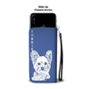 Yorkshire Terrier (Yorkie) On Blue Print Wallet Case