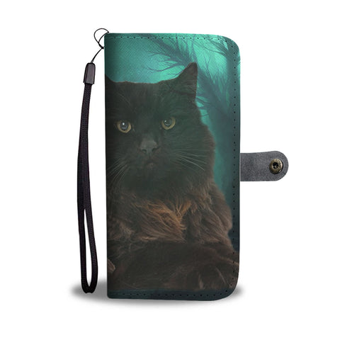 Lovely York Chocolate Cat Print Wallet Case