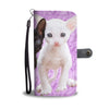 Lovely Cornish Rex Cat Print Wallet Case