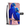 Amazing Hyacinth Macaw Parrot Print Wallet Case