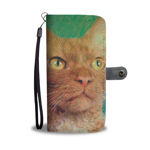 LaPerm Cat Print Wallet Case