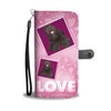 Bouvier des Flandres Dog with Love Print Wallet Case