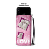 West Highland White Terrier (Westie) with Love Print Wallet Case