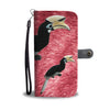 African Pied Hornbill Bird Print Wallet Case