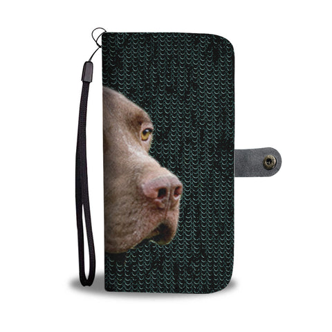 Lovely Braque Francais Dog Pattern Print Wallet Case