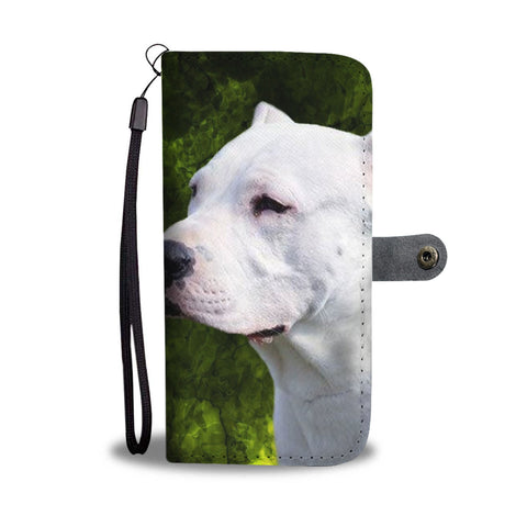 Amazing Dogo Argentino Dog Pattern Print Wallet Case