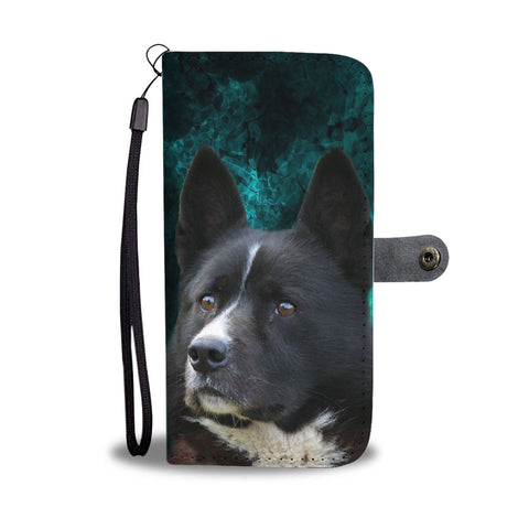 Cool Kerelian Bear Dog Pattern Print Wallet Case