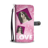 Cavalier King Charles Spaniel with Love Print Wallet Case
