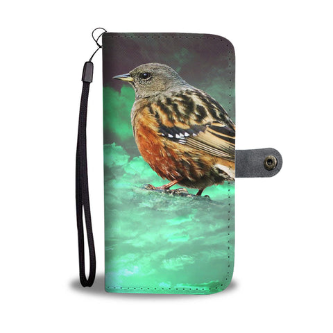 Accentor Bird Print Wallet Case