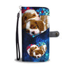 Lovely Cavalier King Charles Spaniel Pattern Print Wallet Case