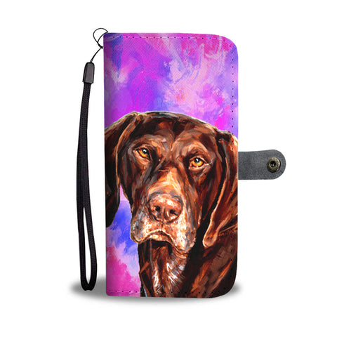 German Shorthaired Pointer Dog Print Wallet Case