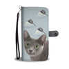 Korat Cat Print Wallet Case