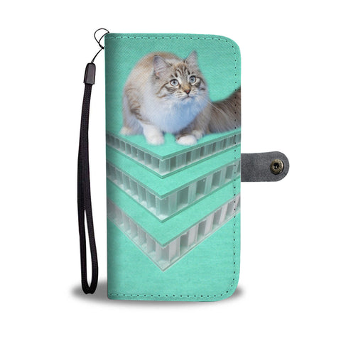 Ragamuffin Cat Print Wallet Case