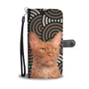 Cute LaPerm Cat Print Wallet Case