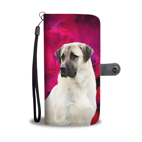 Anatolian Shepherd On Pink Print Wallet Case