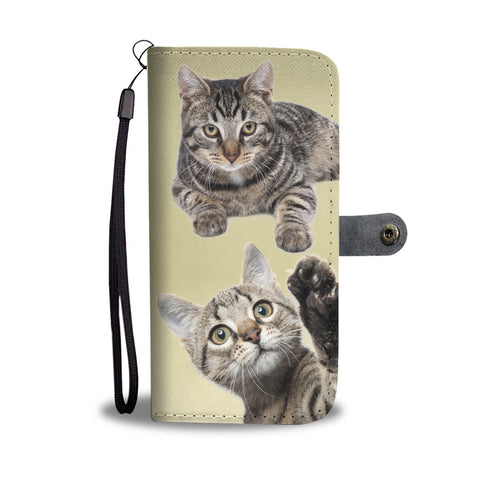 Dragon Li Cat Print Wallet Case