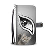 Dragon Li Cat Eyes Print Wallet Case