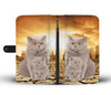 British Shorthair Cat Print Wallet Case