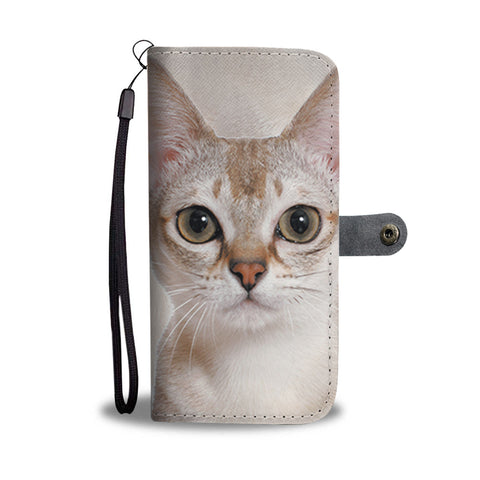 Amazing Singapura Cat Print Wallet Case