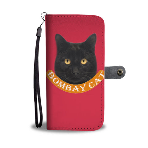 Cute Bombay Cat Print Wallet Case