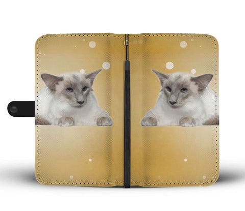 Balinese Cat Print Wallet Case