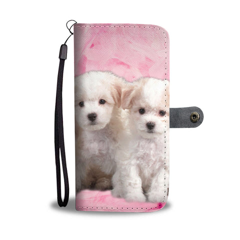 Bichon Frise Puppies Print Wallet Case