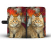 Cute Maine Coon Print Wallet Case