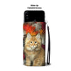 Cute Maine Coon Print Wallet Case