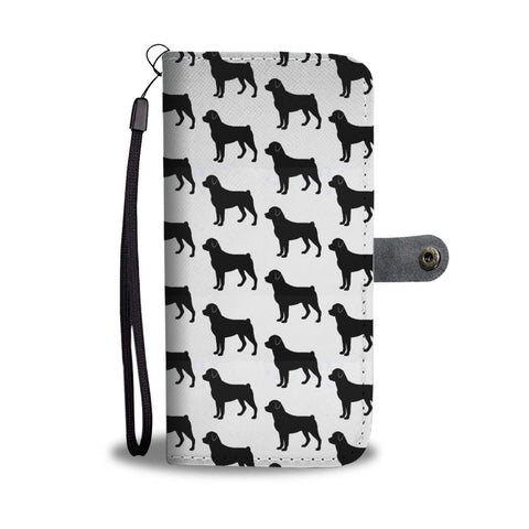 Amazing Rottweiler Dog Pattern Print Wallet Case