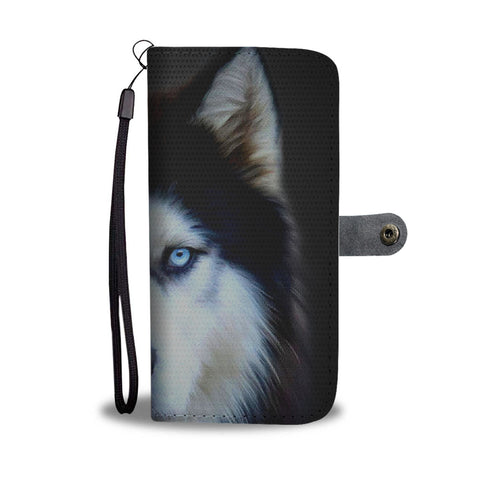 Amazing Siberian Husky Dog Art Print Wallet Case