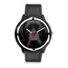 Black Labrador Retriever Dog Print Wrist watch