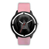 Black Labrador Retriever Dog Print Wrist watch