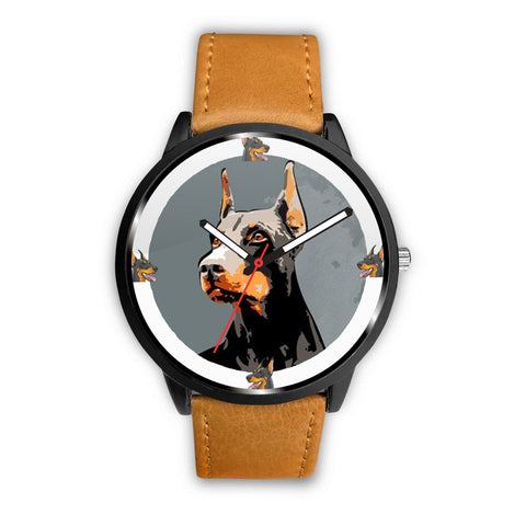 Doberman Pinscher Dog Art Print Wrist watch