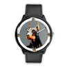 Doberman Pinscher Dog Art Print Wrist watch