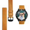 Pembroke Welsh Corgi Dog Print Wrist watch